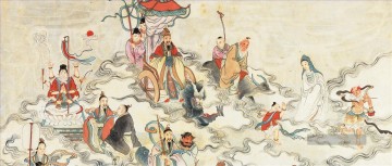 Ein chinesischer Unsterblicher Ritual Buddhismus Ölgemälde